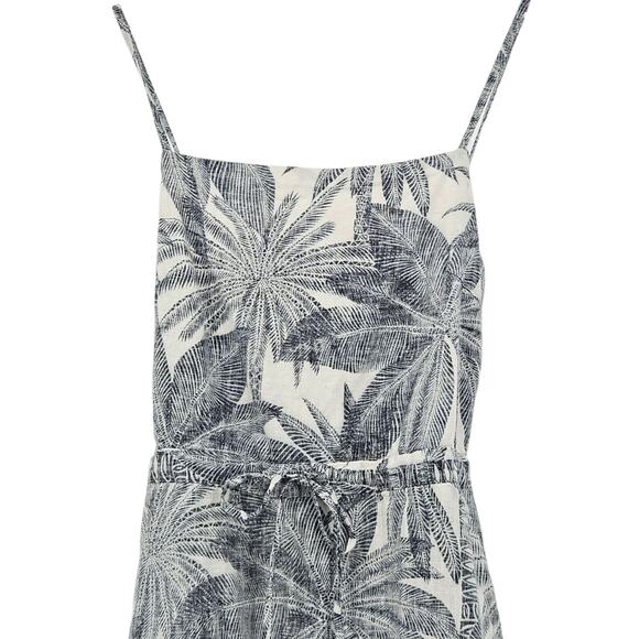 Marine Layer | Linen Lily Dress in Geo Palm Print Size Small Tropical - Picture 6 of 13